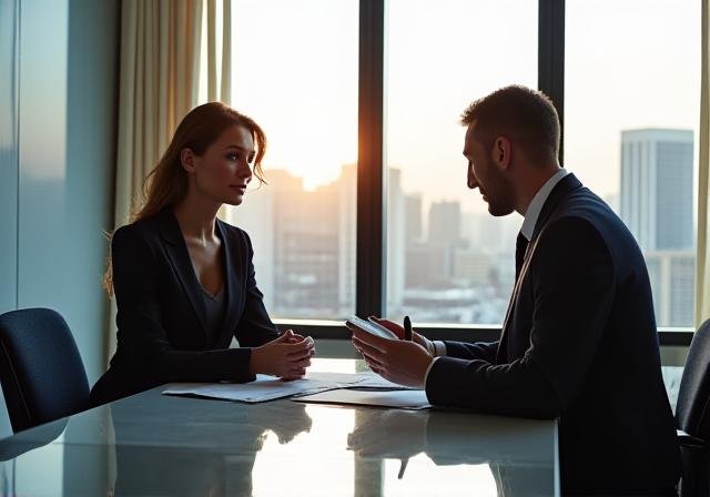 Executive financial consultation in a modern Johannesburg office